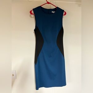 Black and blue BAR III mini dress